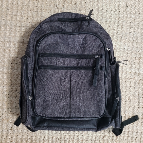 Handbags - Baby Boom Adjustable Shoulder Strap Insulated Pockets Backpack Diaper Bag Black